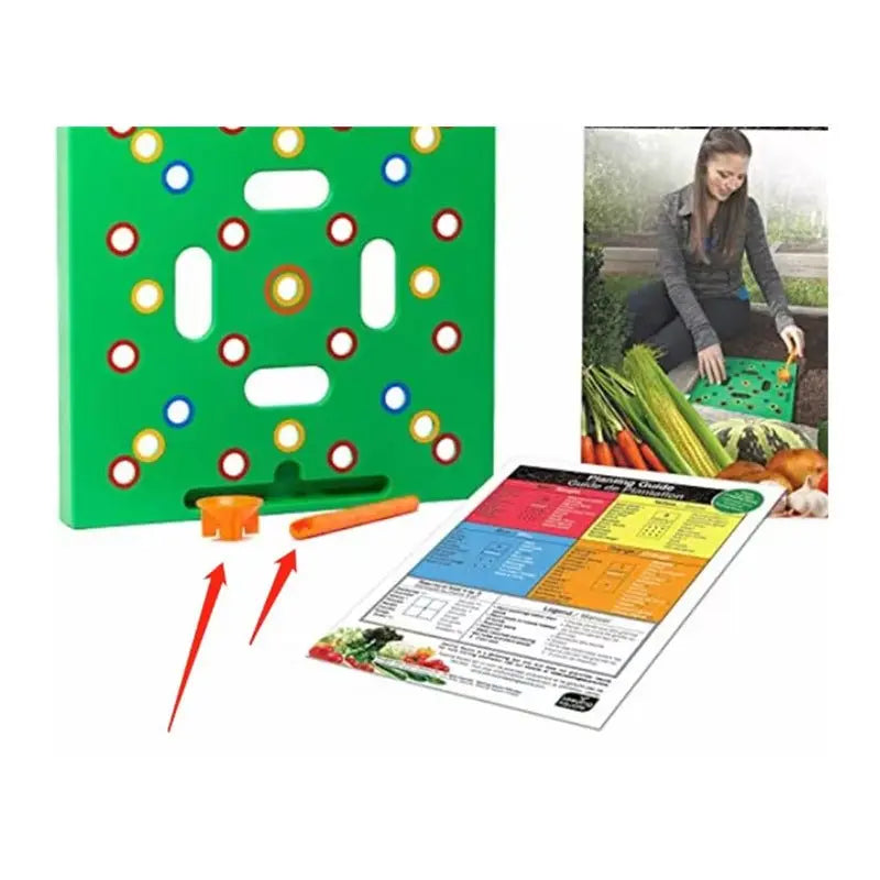 Seeding Square Square Seeding Template Planting Board Gardening Garden Vegetable Seed Spacer Tool - GimmeWarehouse