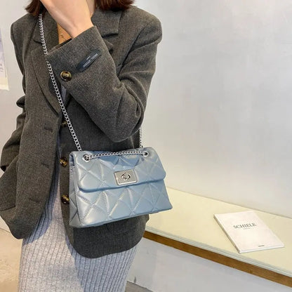 Solid Color Square Crossbody Bag - GimmeWarehouse