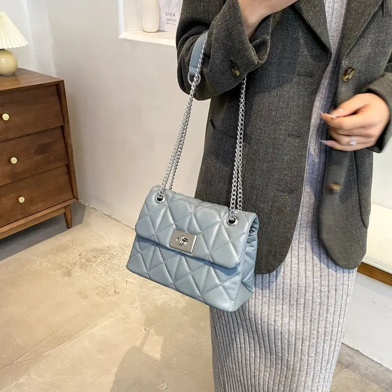 Solid Color Square Crossbody Bag - GimmeWarehouse