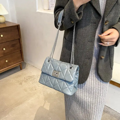 Solid Color Square Crossbody Bag - GimmeWarehouse