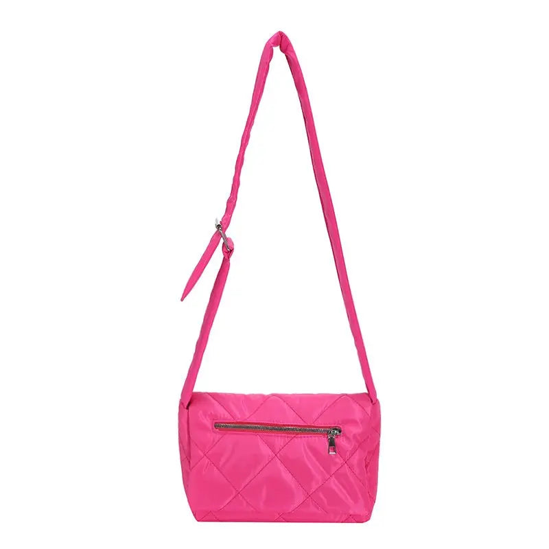 Solid Color Square Flip Cover Shoulder Bag - GimmeWarehouse