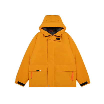 Street Tide Windproof Hooded Velcro Cotton Suit - GimmeWarehouse