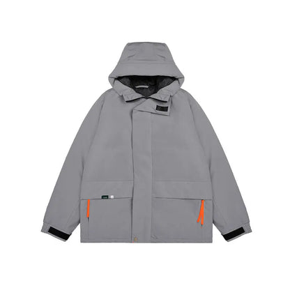 Street Tide Windproof Hooded Velcro Cotton Suit - GimmeWarehouse