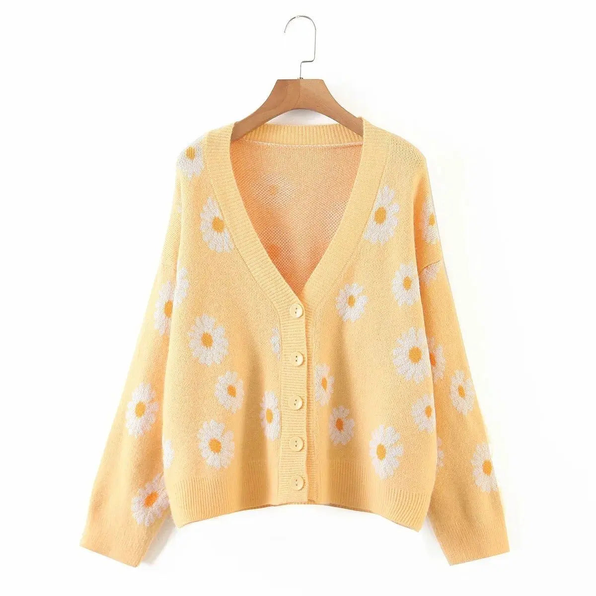 Sweet Little Daisy Jacquard Cardigan - GimmeWarehouse