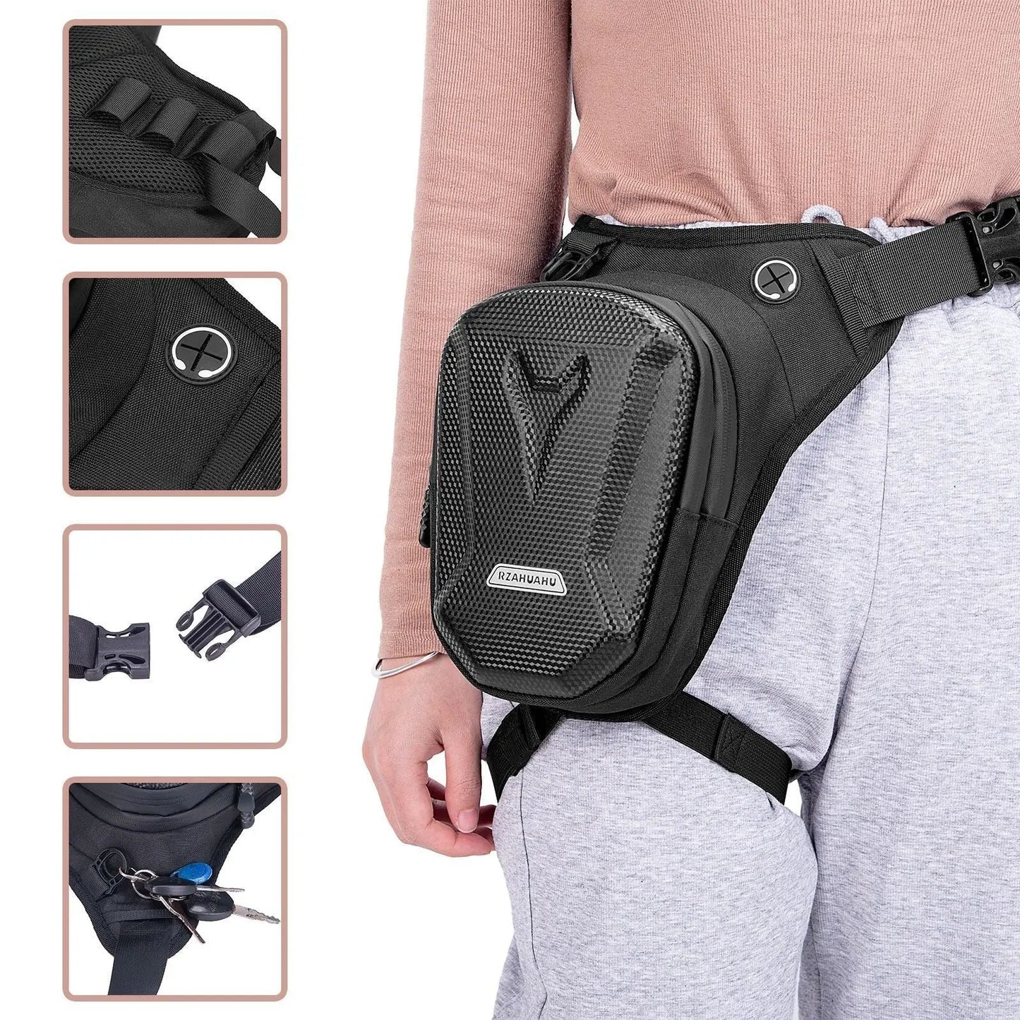 Tactical Leg Bag Men's Motorcycle Bike Multifunctional Waterproof Leggings Waist Bag Outdoor Oblique Straddle Bag Gimme that