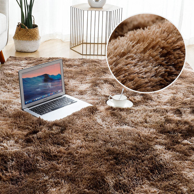 Thick Carpet For Living Room Plush Rug - GimmeWarehouse