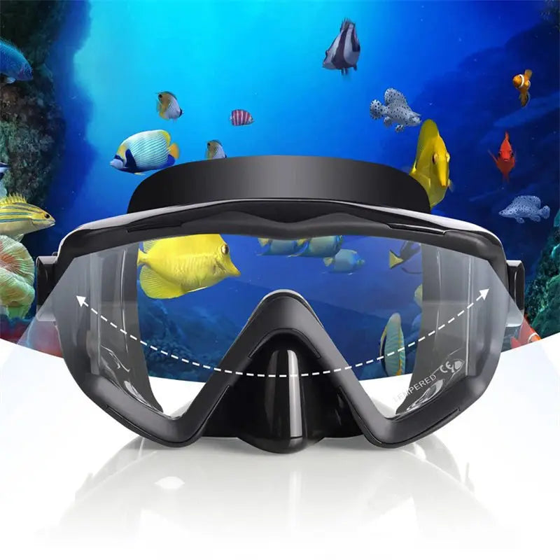 Three-Sided Diving Goggles Freediving Deep Diving Swimming Goggles - GimmeWarehouse