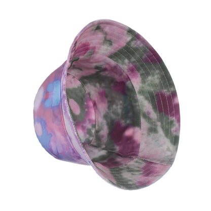 Tie-Dyed Double-Sided Wide Brim Protective Sun Hat - GimmeWarehouse