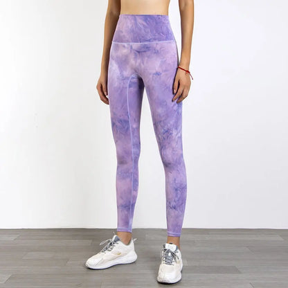 Tie Dye T-Line Exercise Pants For Women - GimmeWarehouse