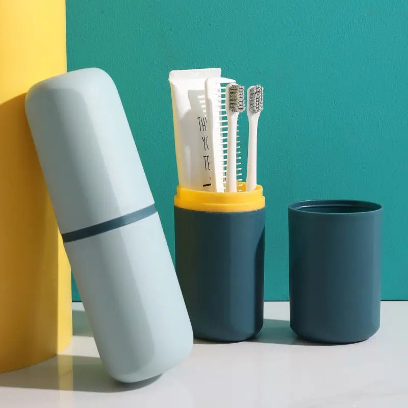 Travel Wash Cup Toothbrush Toothbrush Toothpaste Storage Box - GimmeWarehouse