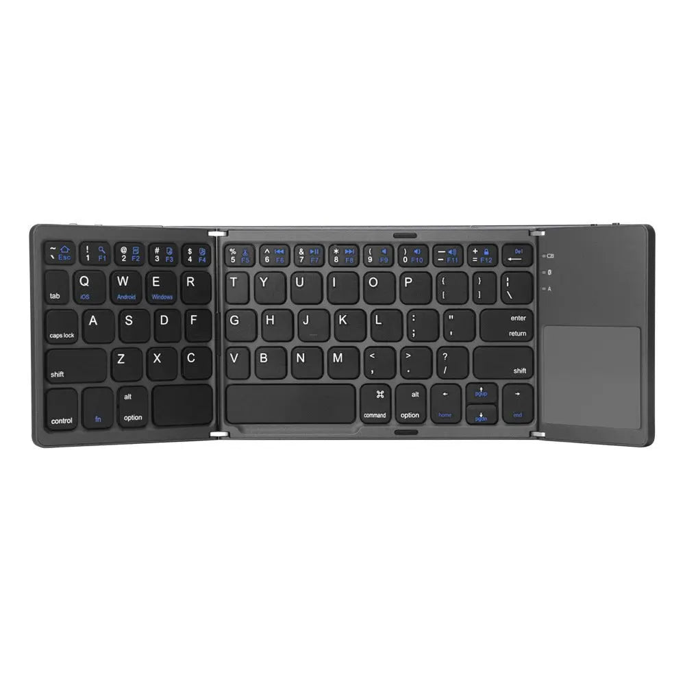 Ultra-thin Tri-fold Folding Touch Keyboard - GimmeWarehouse