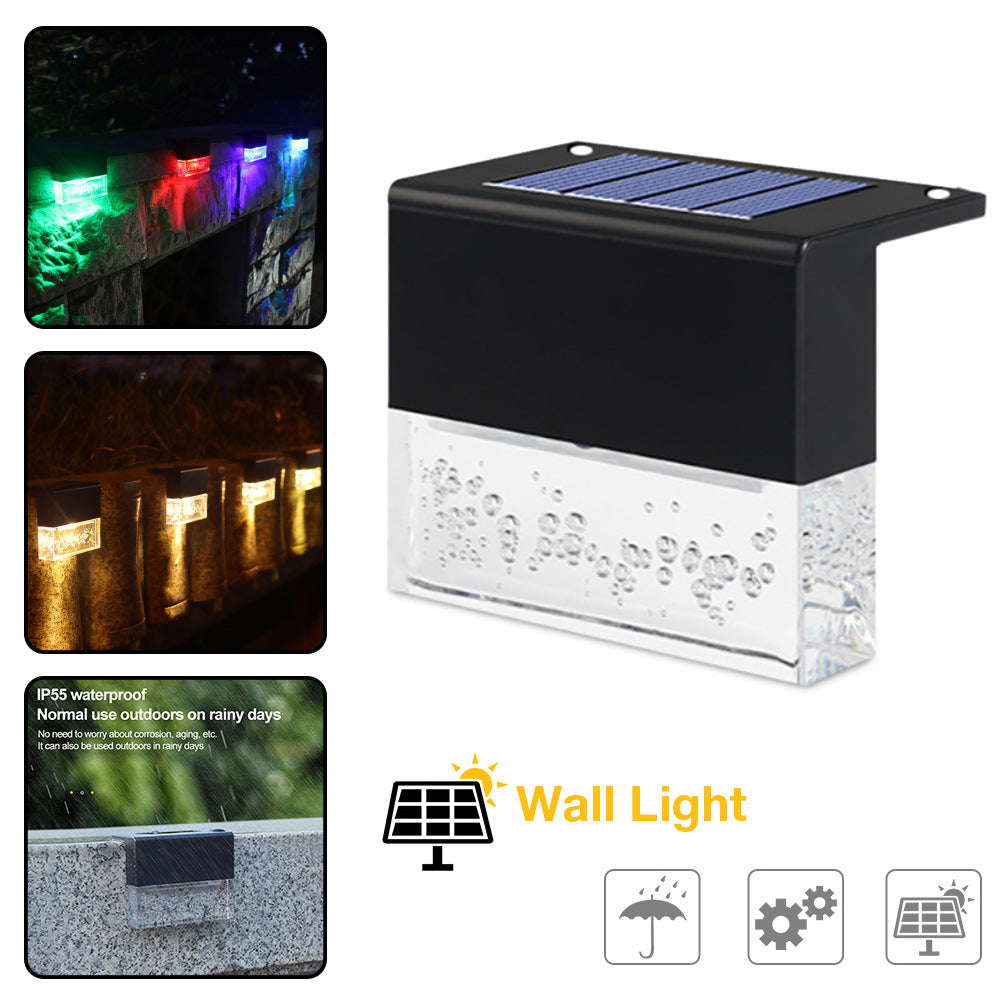 Waterproof New RGB LED Solar Light Step Fence Light - GimmeWarehouse