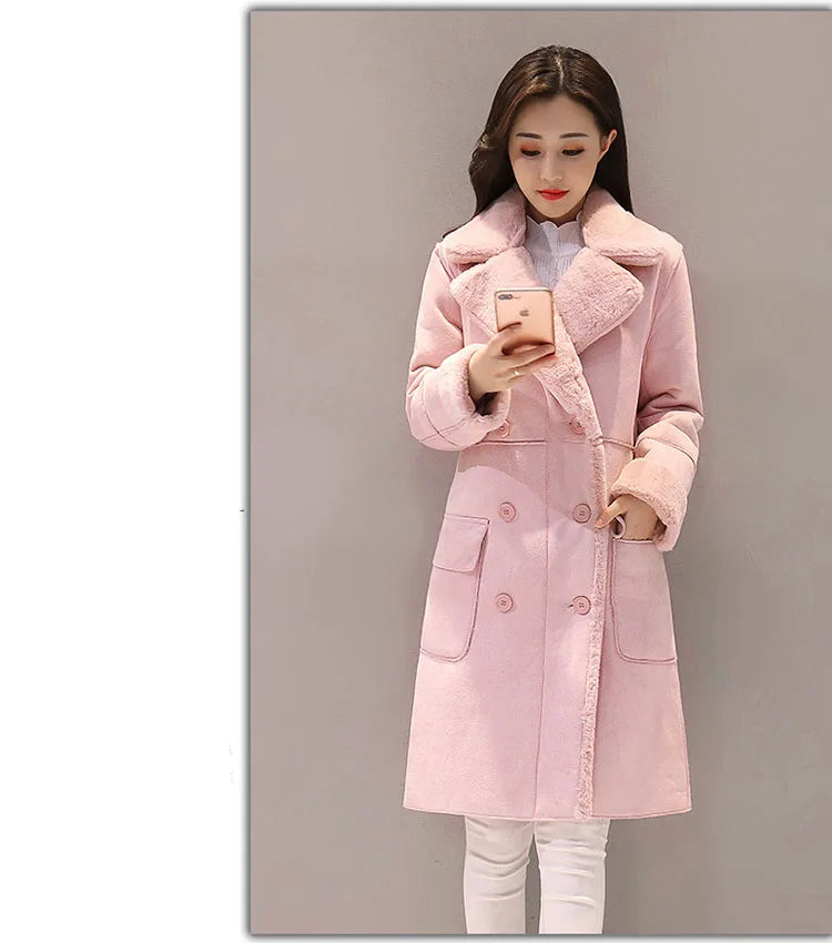 Winter Fashion New High Quality Rabbit fur coat Velvet Fur Coat Long Fur Coat Female Loose Thick Warm Mink fur Teddy coat - GimmeWarehouse