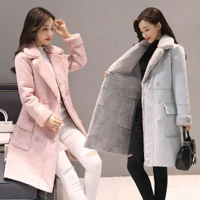 Winter Fashion New High Quality Rabbit fur coat Velvet Fur Coat Long Fur Coat Female Loose Thick Warm Mink fur Teddy coat - GimmeWarehouse