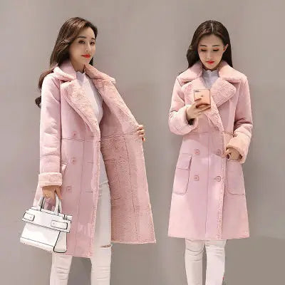 Winter Fashion New High Quality Rabbit fur coat Velvet Fur Coat Long Fur Coat Female Loose Thick Warm Mink fur Teddy coat - GimmeWarehouse