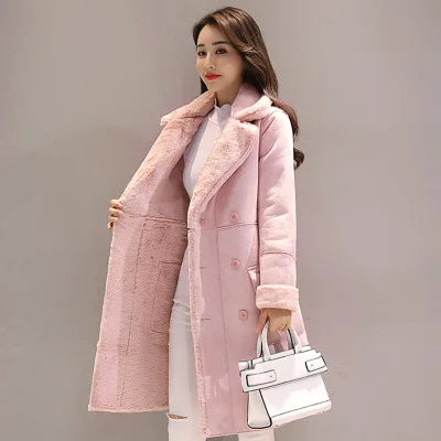 Winter Fashion New High Quality Rabbit fur coat Velvet Fur Coat Long Fur Coat Female Loose Thick Warm Mink fur Teddy coat - GimmeWarehouse