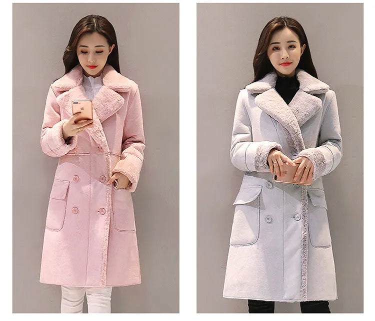 Winter Fashion New High Quality Rabbit fur coat Velvet Fur Coat Long Fur Coat Female Loose Thick Warm Mink fur Teddy coat - GimmeWarehouse