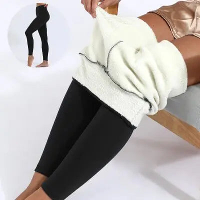 Large Size Plus Velvet Tight Thermal Pants Autumn And Winter Models Lamb's Wool Thickened Elastic Women's Bottoming Pants Gimme that