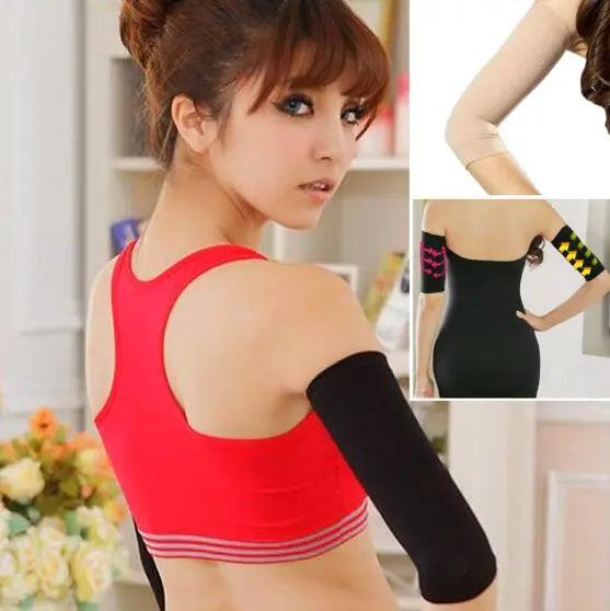 Women Arm Shaping Sleeves Ladies Elastic Slimming Shaperwear - GimmeWarehouse