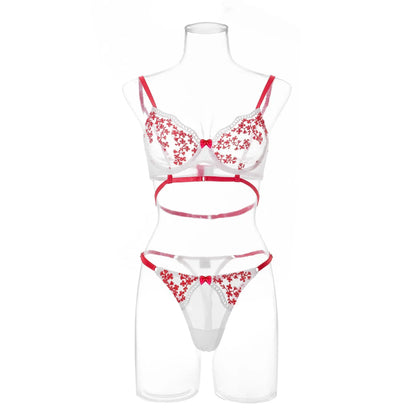 Women's Floral Embroidered Underwear Bra Gimme that