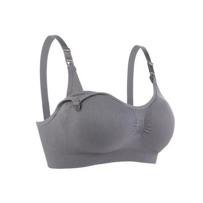 Pregnant Women Without Steel Ring Front Open Buckle Plus Size Seamless Breastfeeding Bra Adjustment Type Gathering Bra Underwear Gimme that