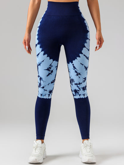 Tie-dye Women's Yoga Leggings With High Waistband, Moisture-Wicking, And Stretchy, Perfect For Outdoor Activities And Fitness C.j Dropshipping