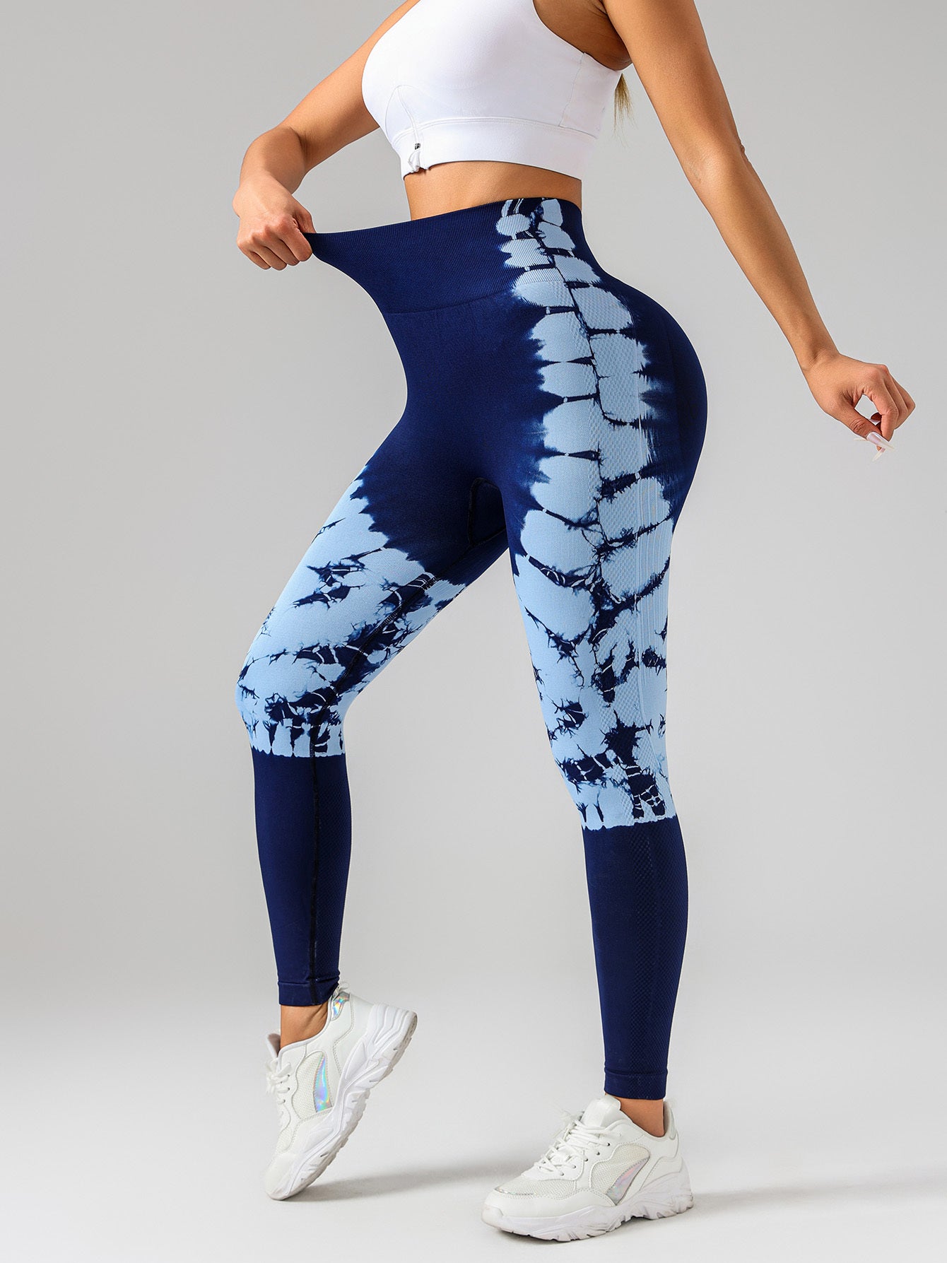 Tie-dye Women's Yoga Leggings With High Waistband, Moisture-Wicking, And Stretchy, Perfect For Outdoor Activities And Fitness C.j Dropshipping