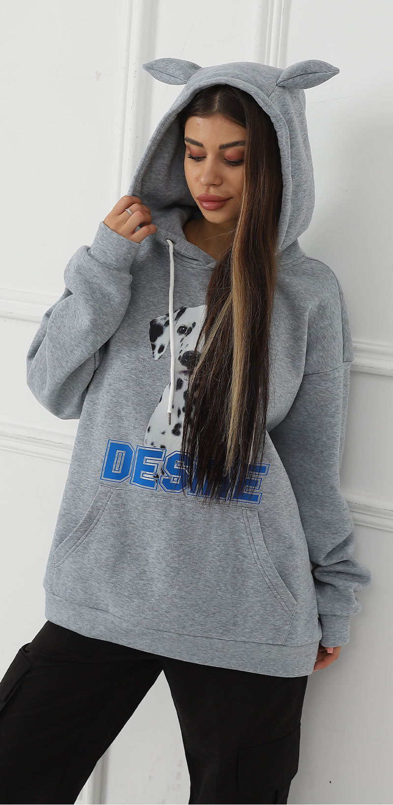 Women's Fashionable Casual Printed Long Sleeved Sweatshirt C.j Dropshipping