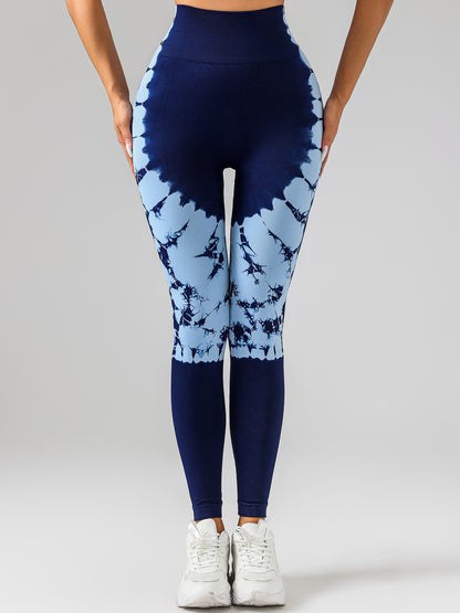 Tie-dye Women's Yoga Leggings With High Waistband, Moisture-Wicking, And Stretchy, Perfect For Outdoor Activities And Fitness C.j Dropshipping