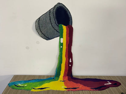 3D Wall Hanging Rainbow Bedside Pad Doormat - GimmeWarehouse