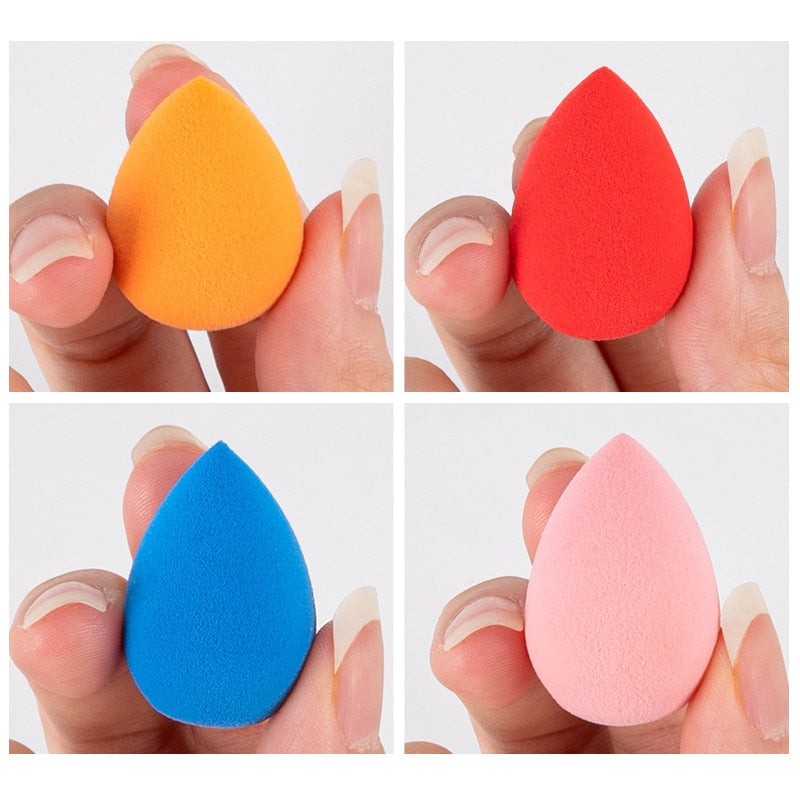 4pcs Makeup Blender Cosmetic Puff Makeup Sponge with Storage Box Foundation Powder Sponge Beauty Tool Women Make Up Accessories Gimme that