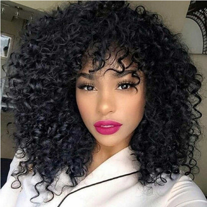 African Short Curly Hair Female Wigs - GimmeWarehouse