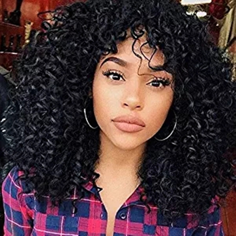 African Short Curly Hair Female Wigs - GimmeWarehouse