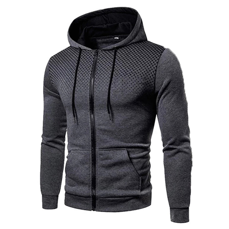 Autumn and winter zipper sweater men's zipper cardigan Hooded Jacket cross border young men's leisure Gimme that