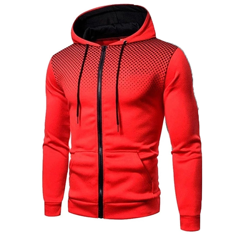 Autumn and winter zipper sweater men's zipper cardigan Hooded Jacket cross border young men's leisure Gimme that