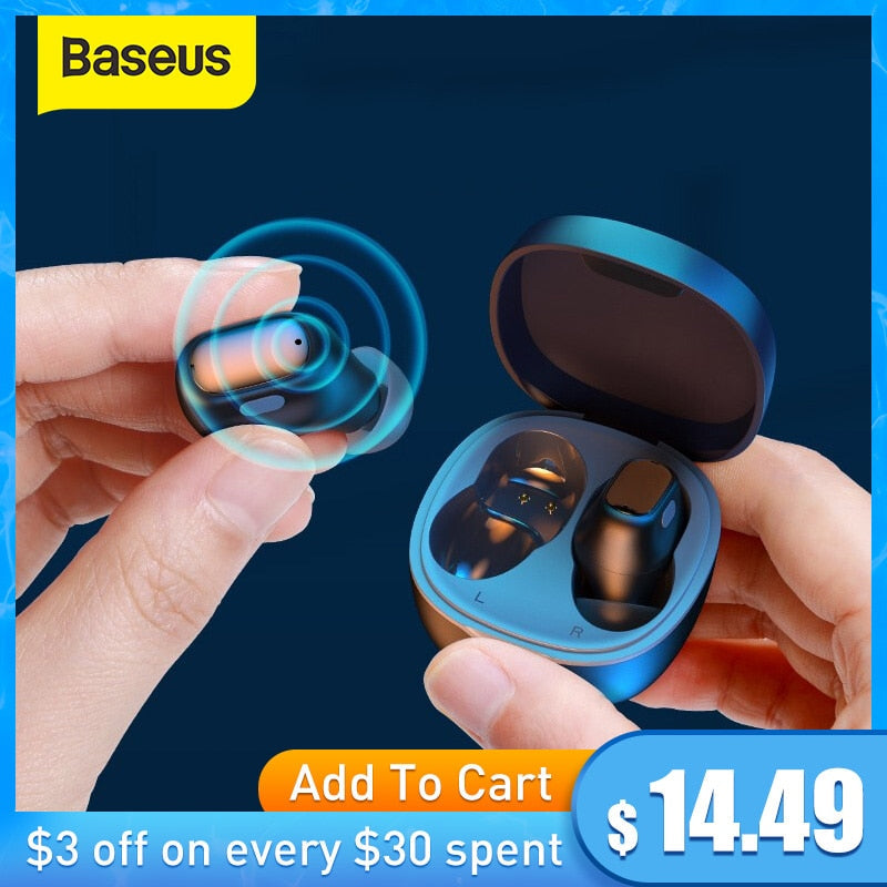 Baseus WM01 Bluetooth Touch Control Noise Canceling Earbuds - GimmeWarehouse