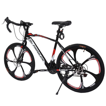 Commuters Full Suspension Road Bike 21 Speed Disc Brakes, 700c Gimme that