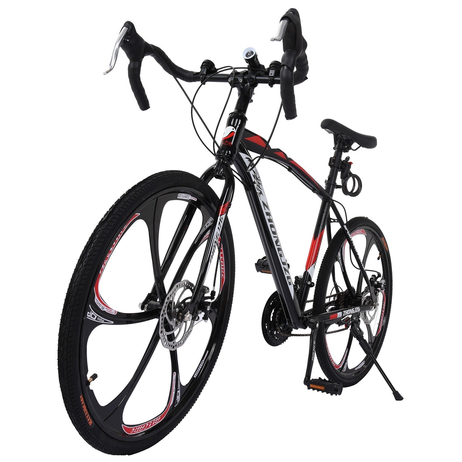 Commuters Full Suspension Road Bike 21 Speed Disc Brakes, 700c Gimme that