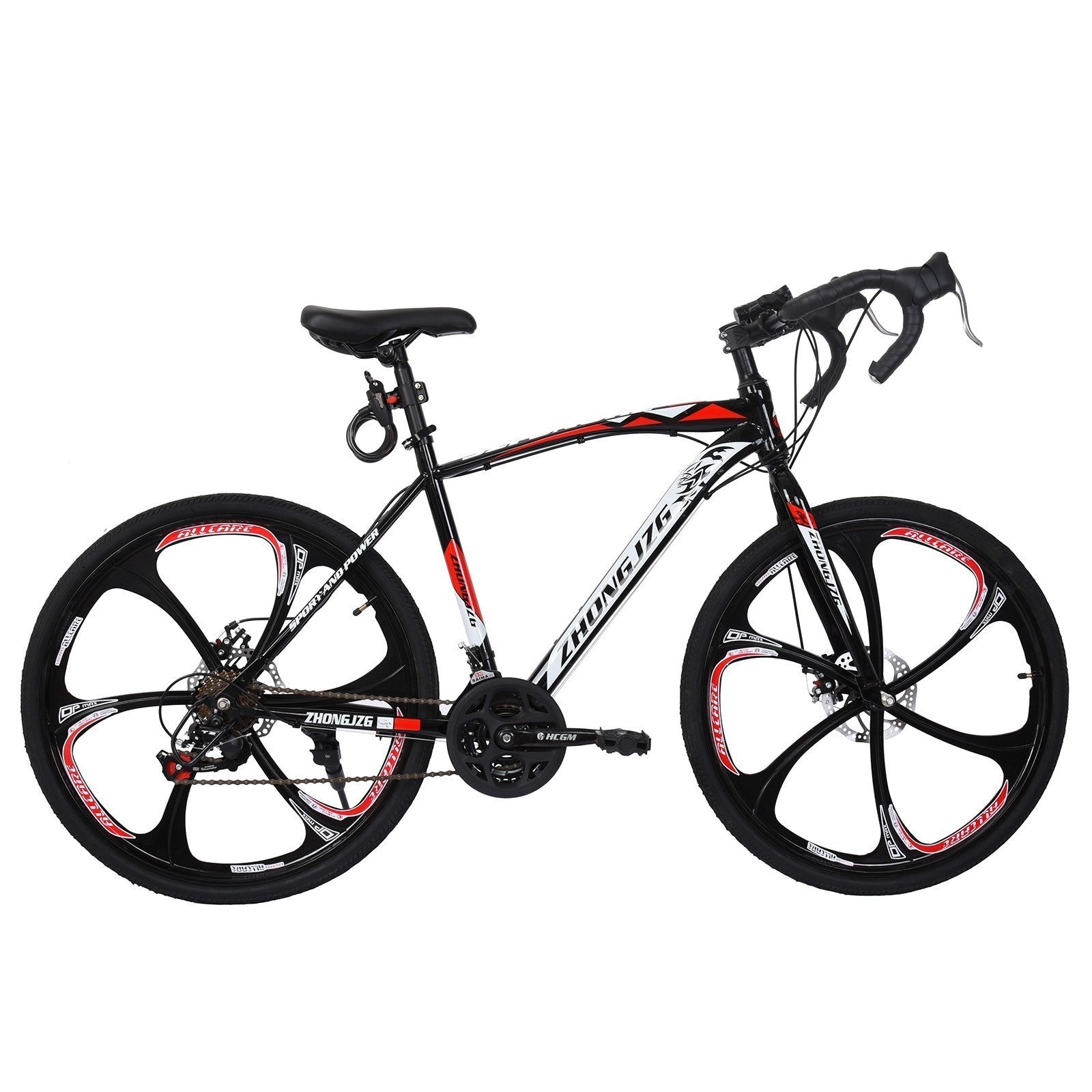 Commuters Full Suspension Road Bike 21 Speed Disc Brakes, 700c Gimme that