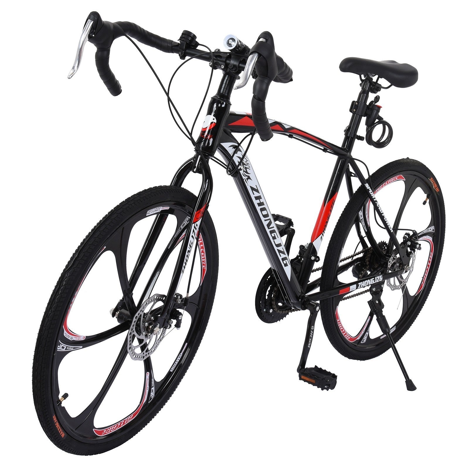 Commuters Full Suspension Road Bike 21 Speed Disc Brakes, 700c Gimme that