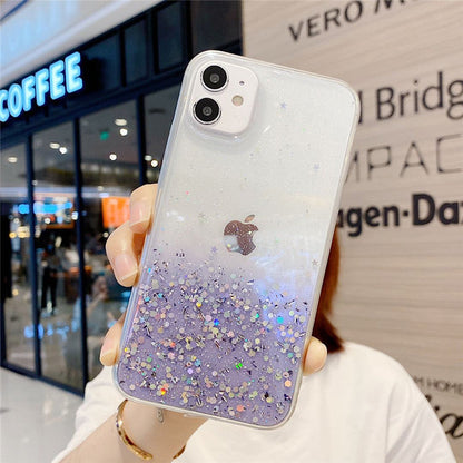 Compatible with Apple, Simple And Suitable For 11 Mobile Phone Case IPhone12 11pro Transparent Glitter Gimme that