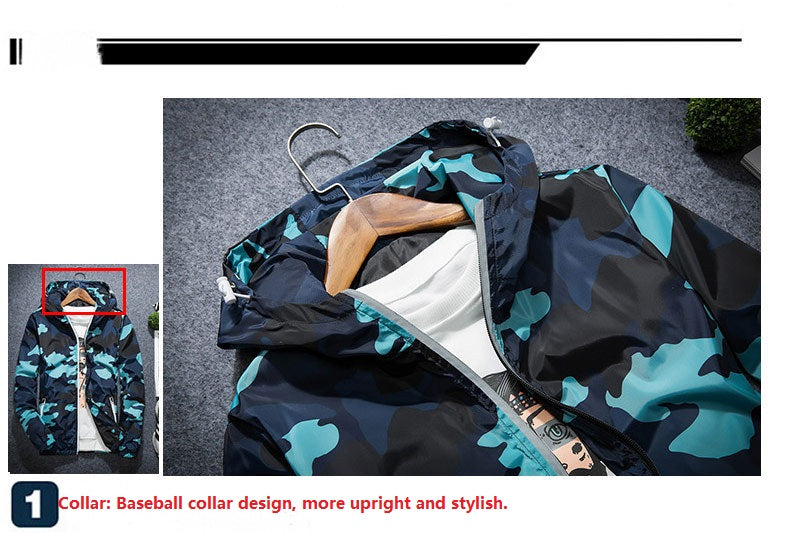 Covrlge Men Jacket Fashion 2021 Spring Men Brand Camouflage Jackets Casual Mens Coat Men's Hooded Luminous Zipper Coats MWJ011 Gimme that