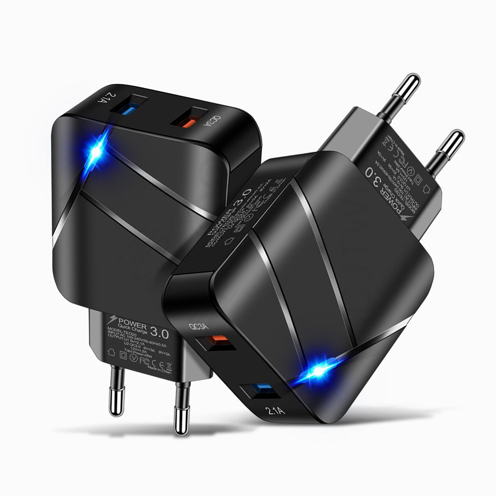 Dual USB Multi-Port Fast Charging Mobile Phone Charger - GimmeWarehouse