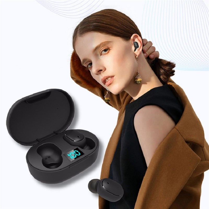 E6s Smart Digital Display Bluetooth Sports Headset Stereo in-Ear - GimmeWarehouse