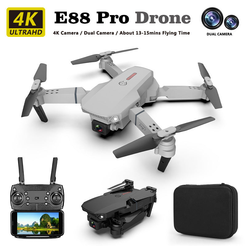 E88 Drone HD Camera Quadcopter Long Range Air Pressure Fixed Height Children's Remote Control Aircraft Drone Gimme that