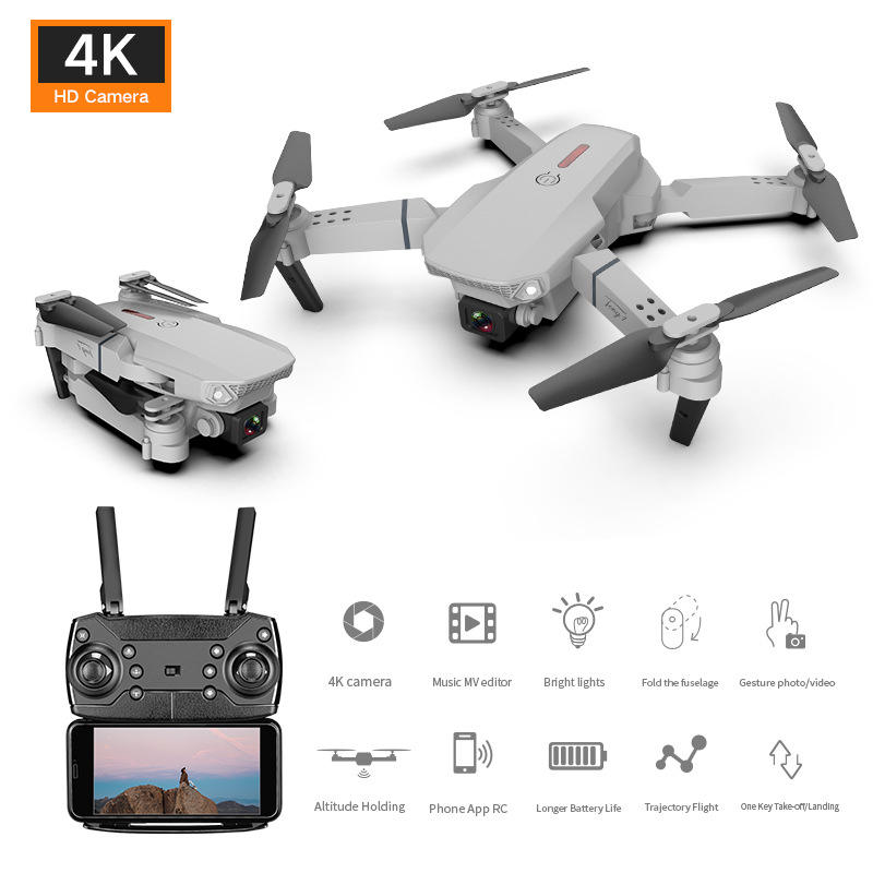 E88 Drone HD Camera Quadcopter Long Range Air Pressure Fixed Height Children's Remote Control Aircraft Drone Gimme that