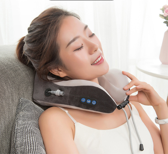 Electric U Pillow Multifunctional Shoulder Cervical Massager - GimmeWarehouse