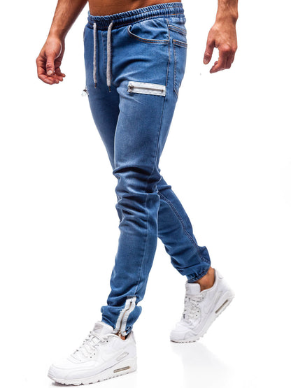 European and American men's denim fabric sports jeans Gimme that