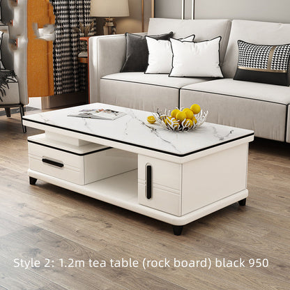 Family Light Luxury Rock Table In The Living Room - GimmeWarehouse