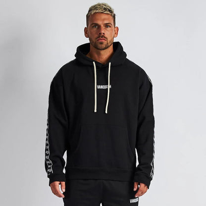 Fitness Sport Pattern Design Sleeves Hooded Sweatshiry - GimmeWarehouse